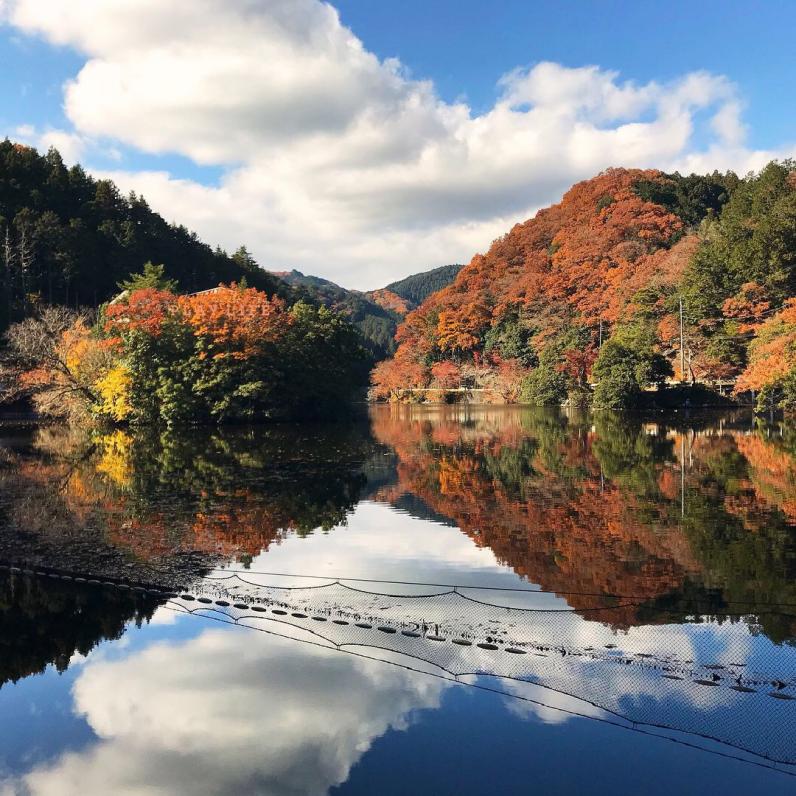 埼玉で紅葉狩り 鎌北湖で水に映る紅葉を見に行こう Playlife プレイライフ